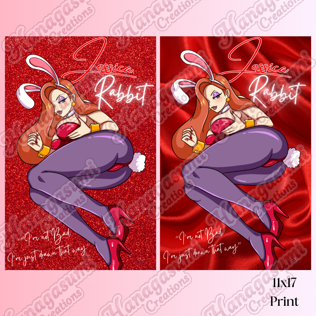 11x17 Jessica Rabbit Print