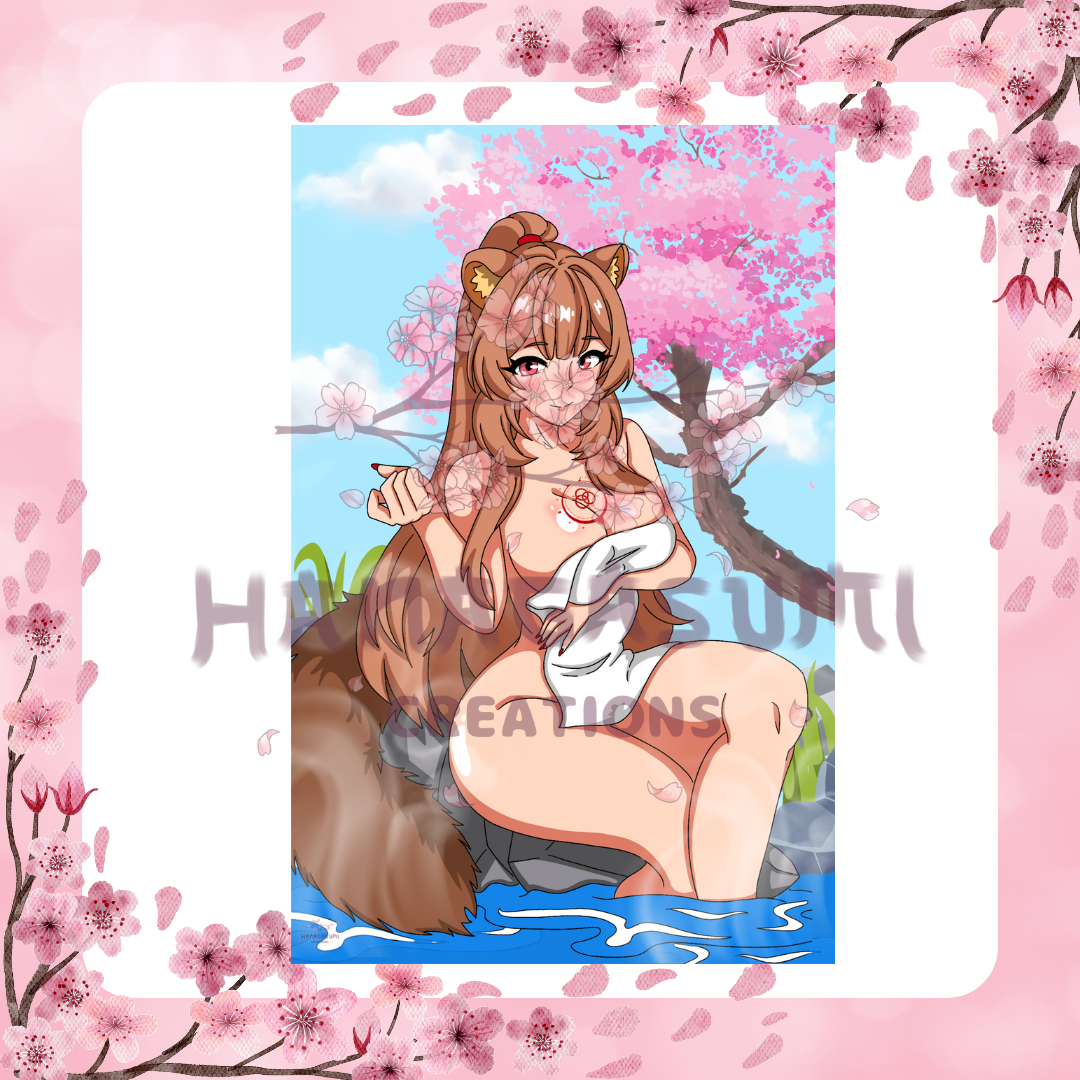 11x17 Hot Spring Hotties Raphtalia Print