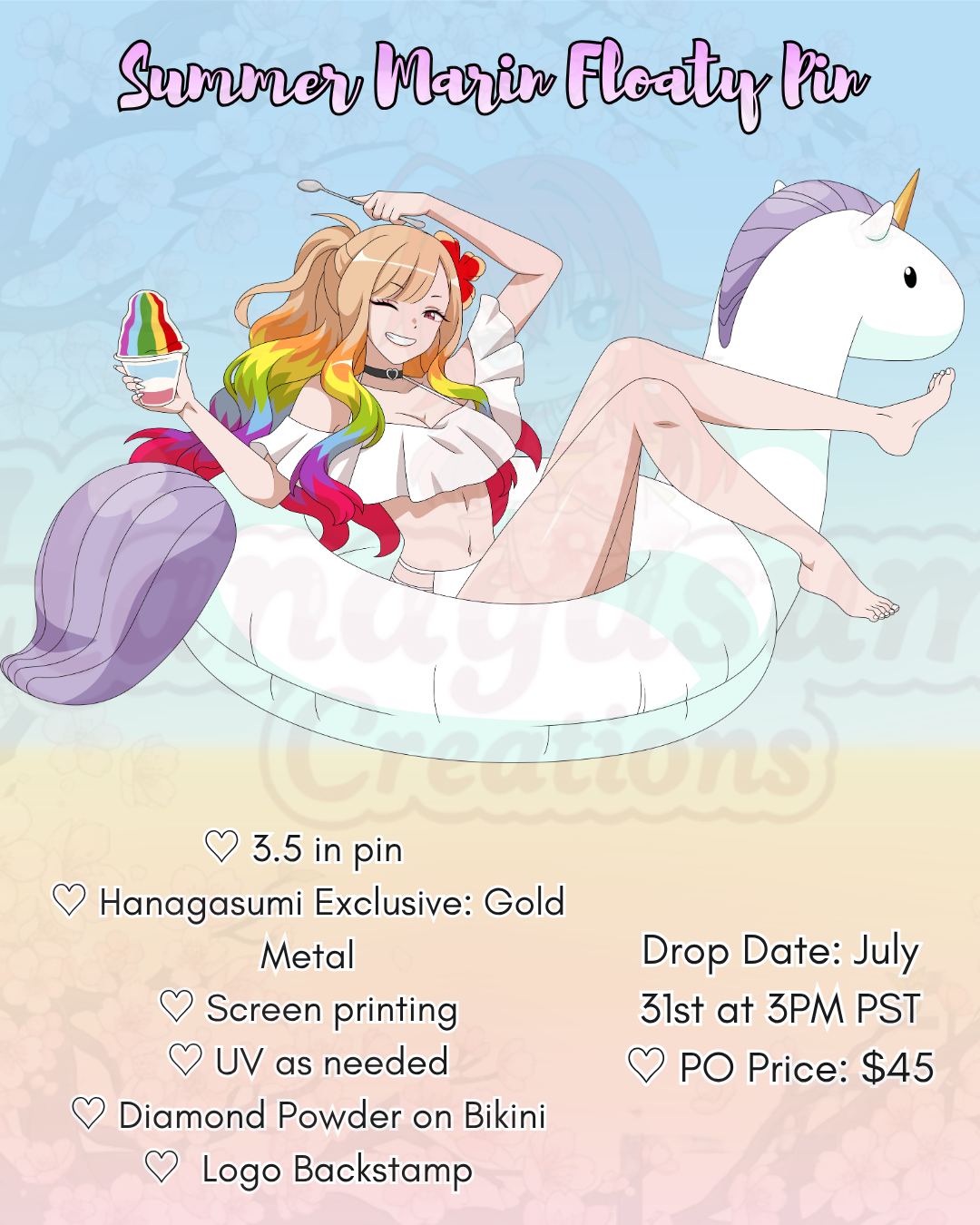 (PRE-ORDER) Summer Marin Floaty Pin