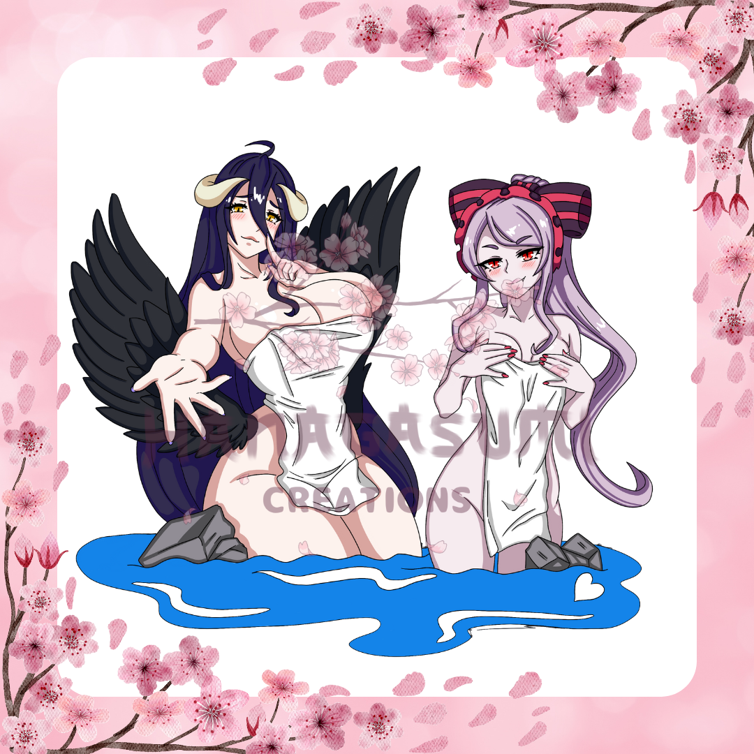 Hot Springs Babe Albedo & Shalltear