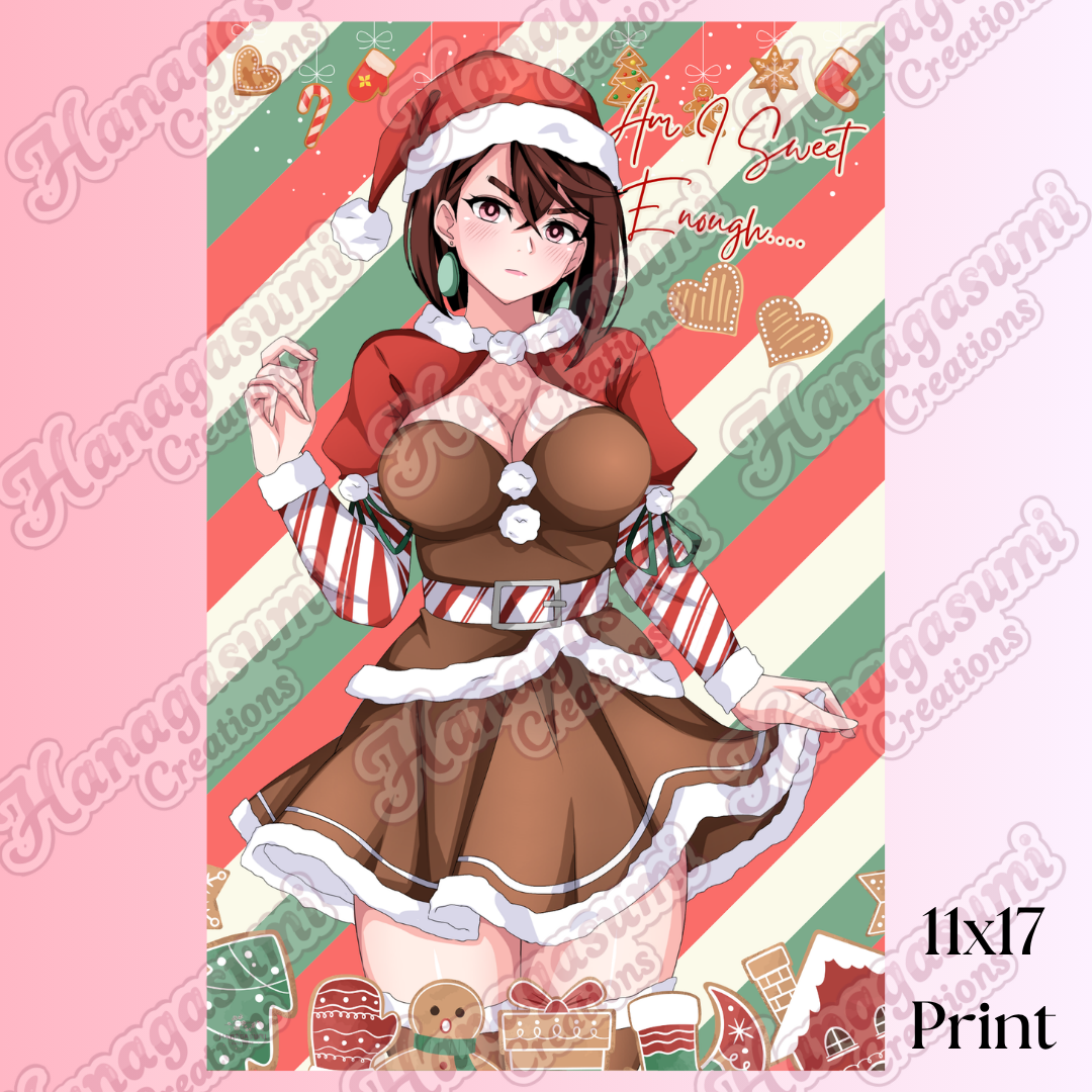11x17 Gingerbread Dress Momo Print