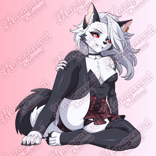 Kneeling Loona Decal