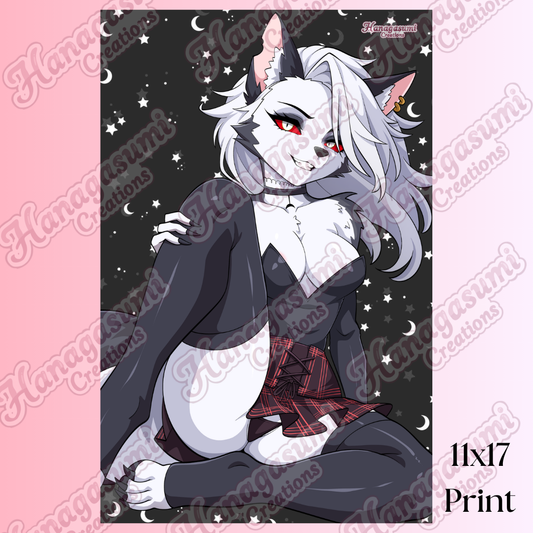 11x17 Kneeling Loona Print