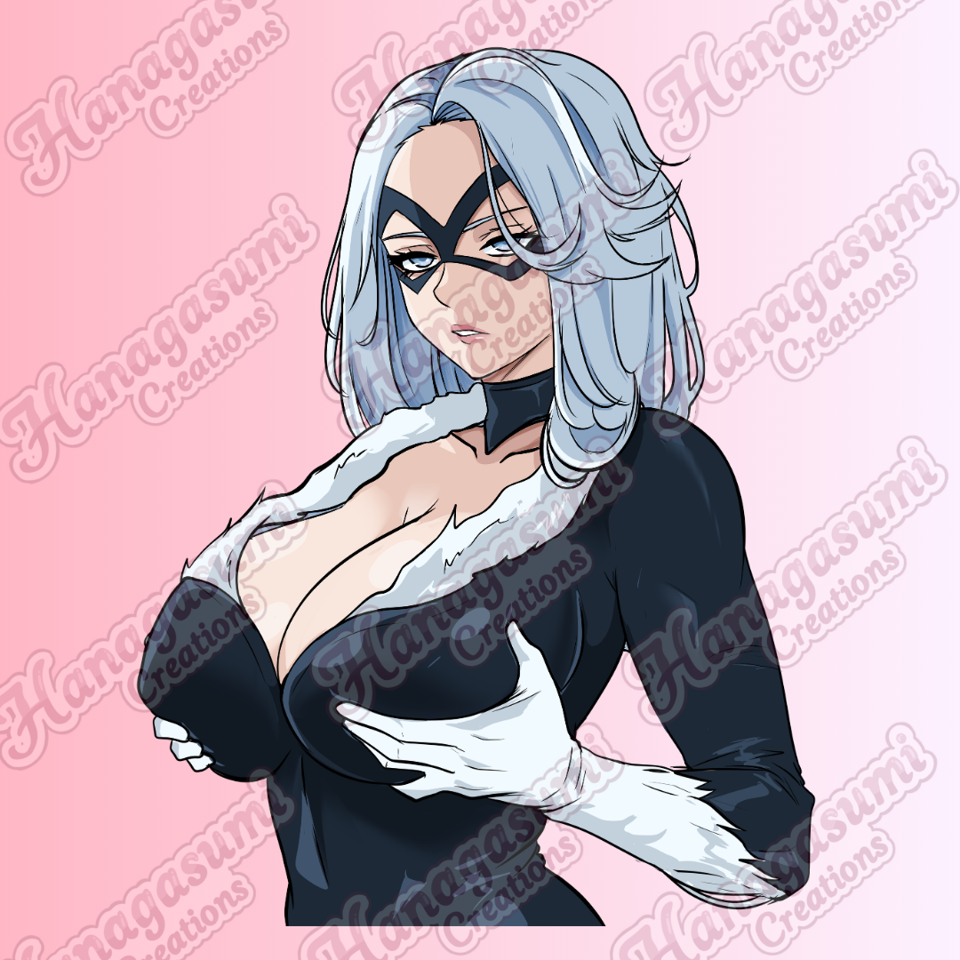 Black Cat Bust Decal