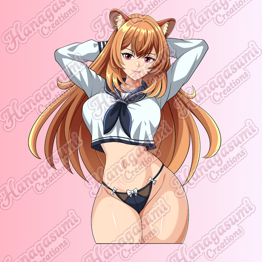 School Girl Raphtalia Decal