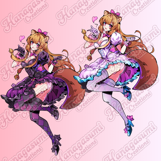 Whitecat & Blackcat Raphtalia