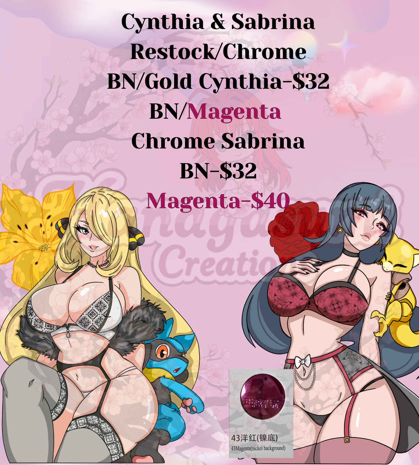 (RESTOCK PRE-ORDER)Cynthia & Sabrina Restock Pin