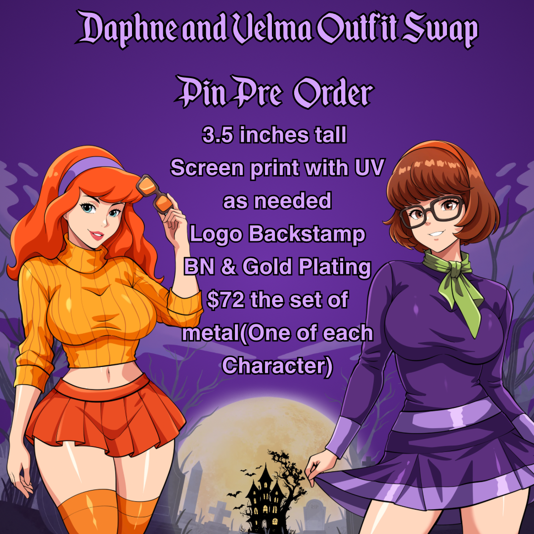 (PRE-ORDER)Daphne & Velma Pins
