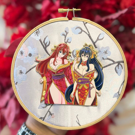 (In-Hand)CNY Akeno & Rias Collab Pins