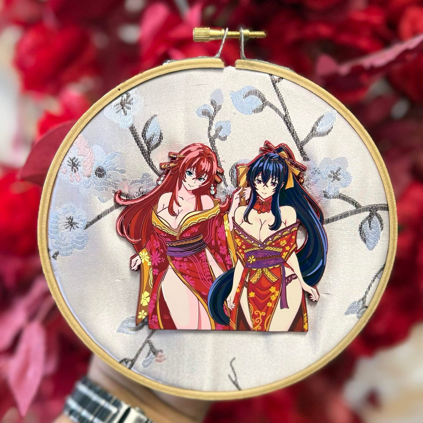 (In-Hand)CNY Akeno & Rias Collab Pins